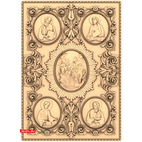 Icon in STL format for CNC: 3D model
