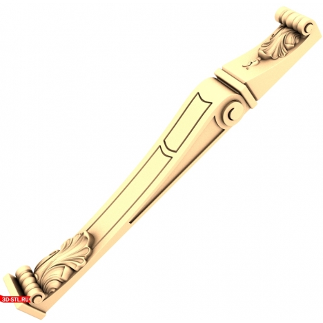 3D model of the Aristocrat furniture leg in STL format