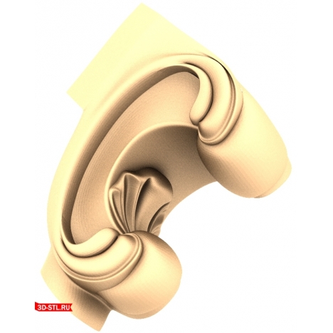 Acanthus Column - 3D STL model for CNC