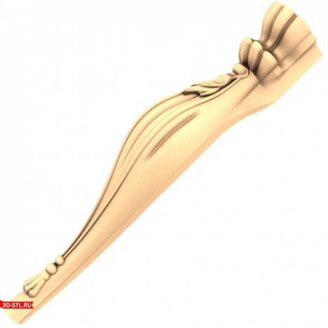 Graceful Leg - STL model for CNC