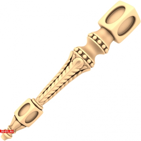 Emerald Lace Baluster - 3D STL model for CNC