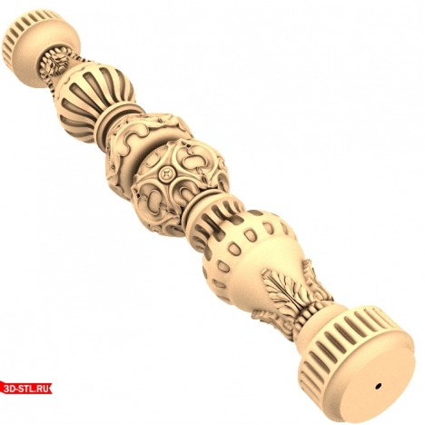 Royal Baluster - 3D STL model for CNC