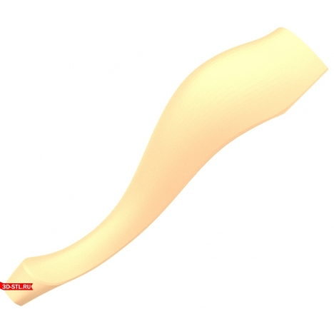 STL 3D model of the Swan Grace leg for CNC machine