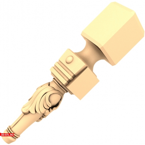 3D model of the Royal Column table in STL format for CNC