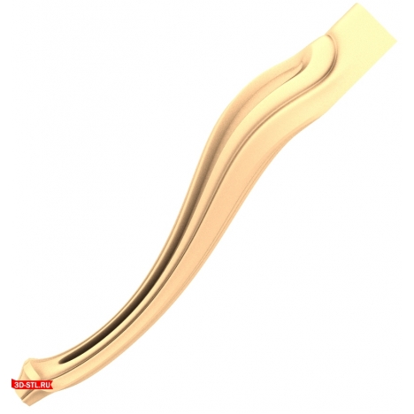 Curved Leg Inspiration - STL model for CNC