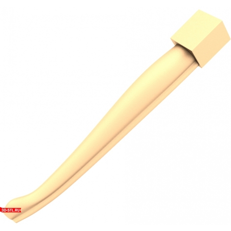 Elegant STL model leg for CNC machine