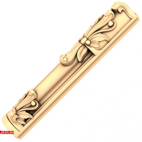 Decorative Fleur-de-Lis Finial - 3D STL Model for CNC