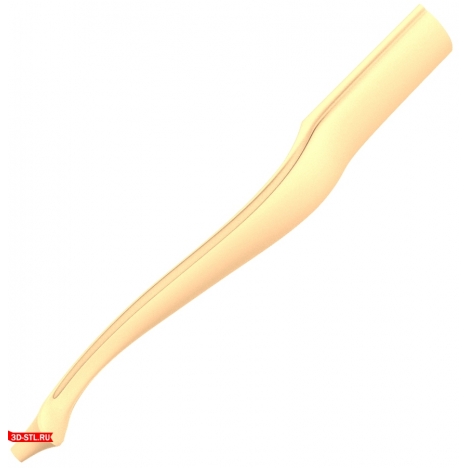 Curved Leg - 3D STL model for CNC