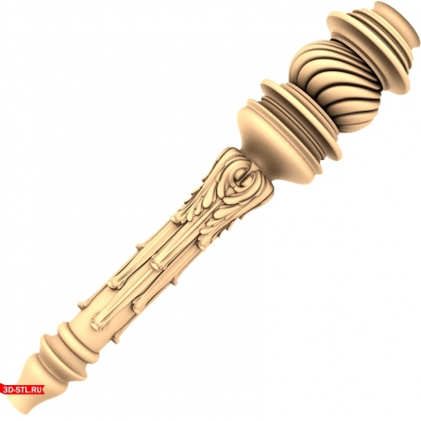 Baluster Vintage Elegance - STL 3D model for CNC machine