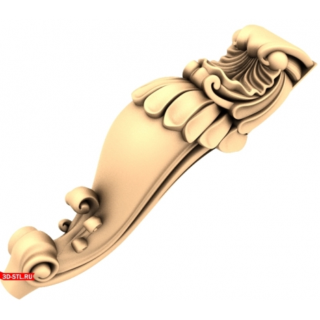 3D model of Acanthus Prima - STL for CNC machine