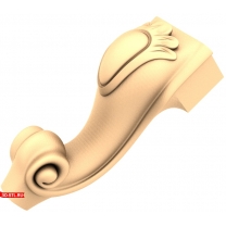 A graceful leg with a curl