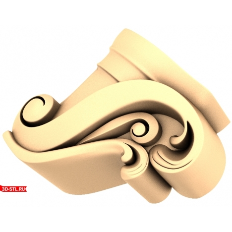 3D model of the Vortex of Grace pommel in STL format
