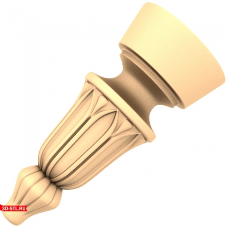Classic Rose CNC Top Cap - STL Model