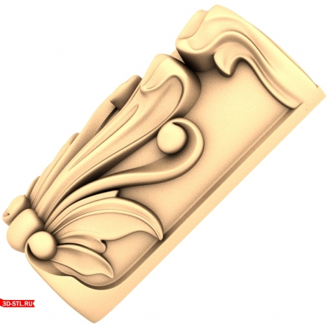 Baluster Royal Leaf - 3D STL Model for CNC