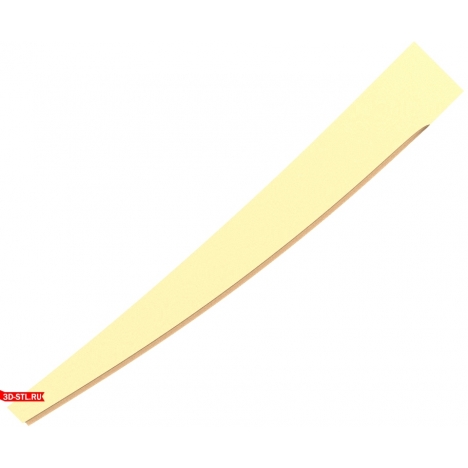 3D STL model of a table leg for a CNC machine