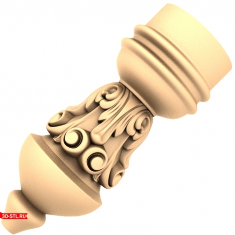 3D model of the Column of Ancient Branches for CNC machine in STL format