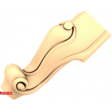 Grace Leg - 3D STL model for CNC router