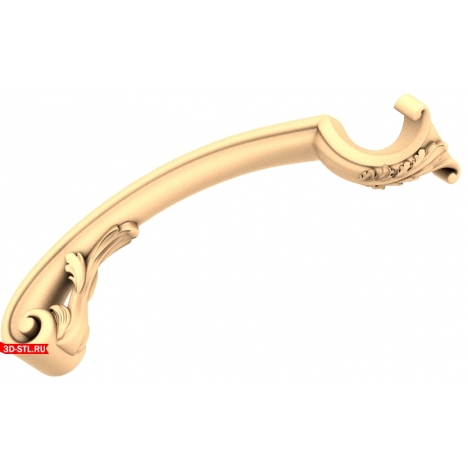 Elegant 3D model of an arched pattern for a CNC router
