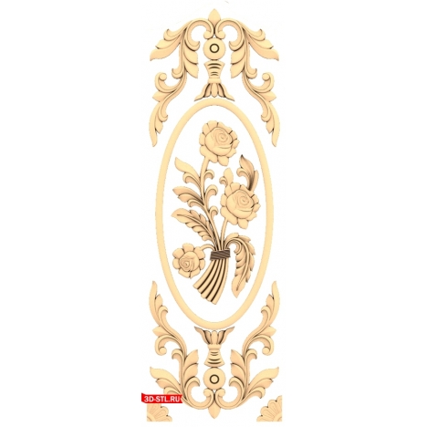 3D model of the Magic Flowerbed door for CNC machining