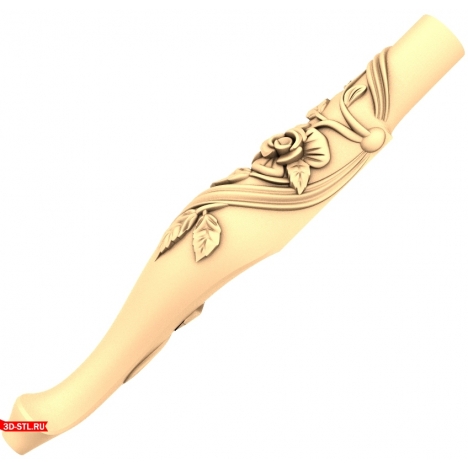 3D model of a carved Renaissance finial for CNC
