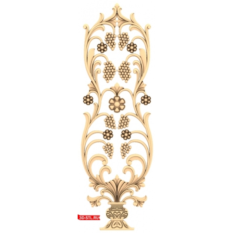 3D model of the Grape Symphony door in STL format for CNC