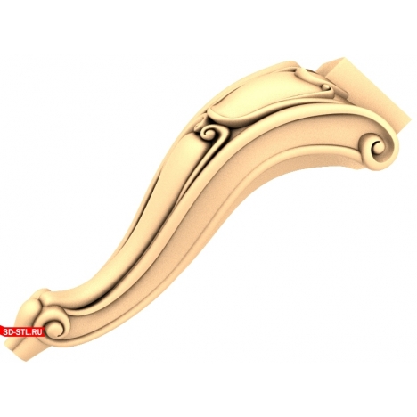 Decorative furniture leg STL model