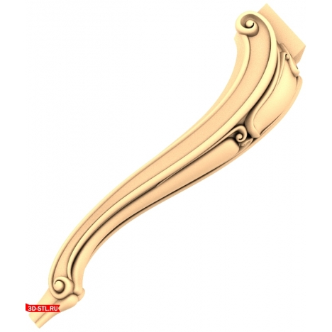 Graceful Leg Elegant Curve - 3D STL model for CNC