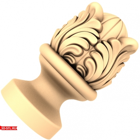 3D STL model of the Greatness Pommel for CNC