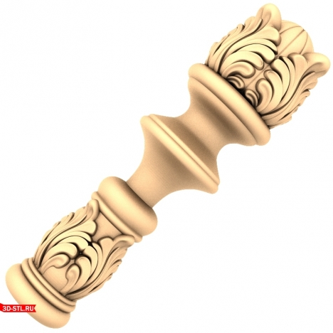 Baluster Renaissance - STL model for CNC machine