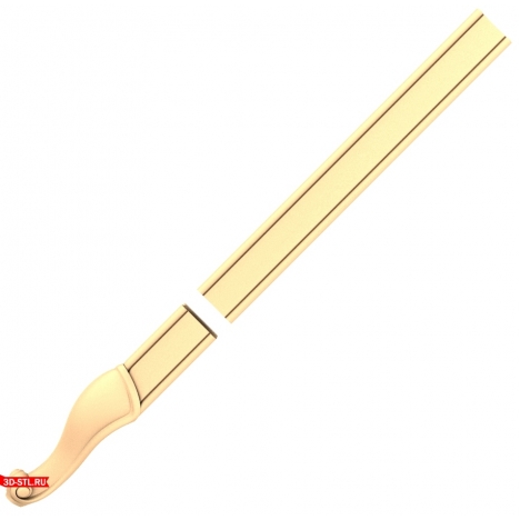 3D model of the Swan Neck pillar for CNC machining