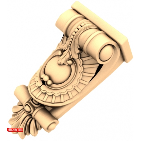 Изящный кронштейн Ренессанс Элегант — STL модель для ЧПУ