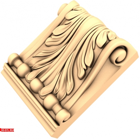 3D model of the Wreath of Refinement bracket in STL format for CNC
