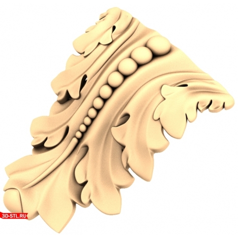 Кронштейн Листовая грация - 3D модель в формате STL для ЧПУ