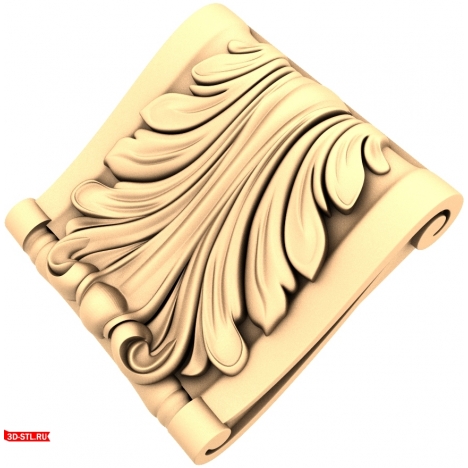 Wave of Grace Bracket - STL model for CNC