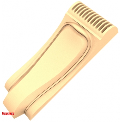 Elegant CNC bracket from a 3D STL model
