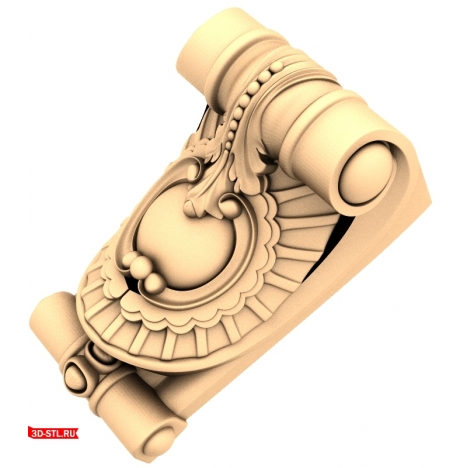 3D model of the Renaissance Vortex bracket in STL format for CNC