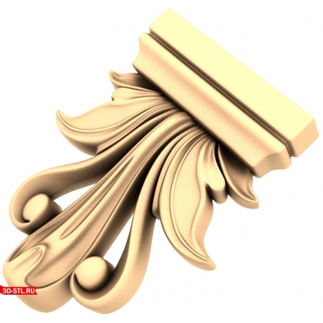 3D STL модель кронштейна для ЧПУ