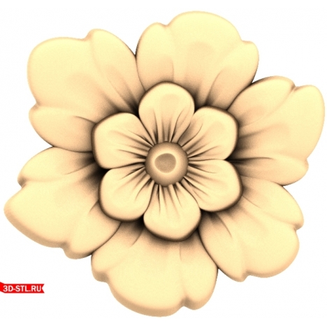 Petals of Tenderness 3D STL model for CNC