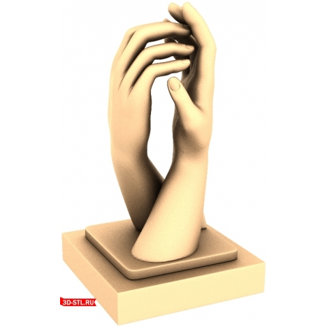 Touch of Hands - 3D Printable Model