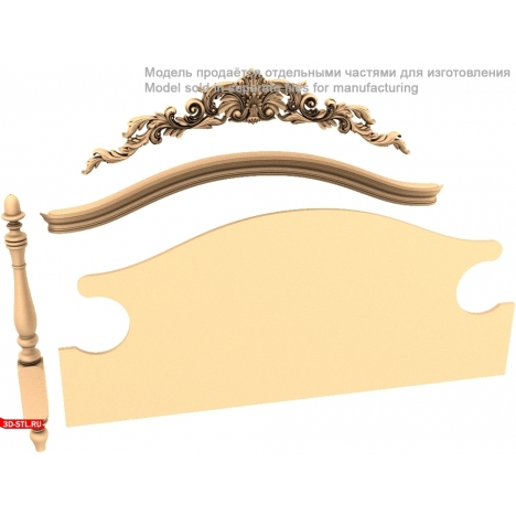 Headboard with elegant design