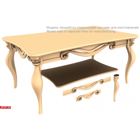 A table with exquisite carved details