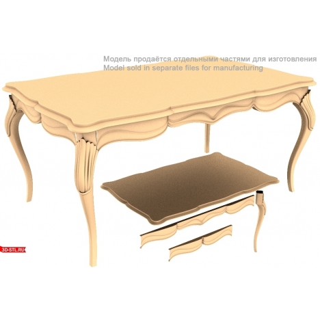 An exquisite table with fancy legs