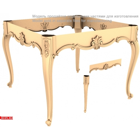 Classic table with stucco