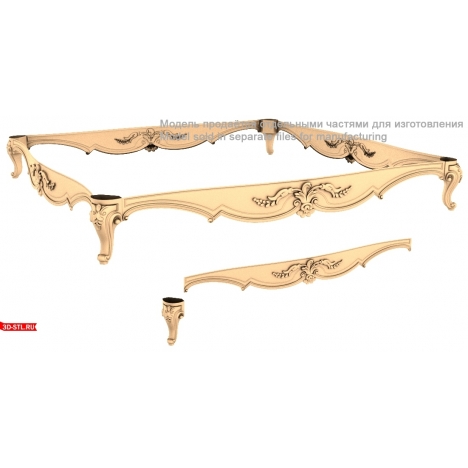 Elegant table with carved design 