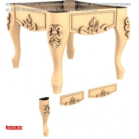 Elegant STL format CNC table