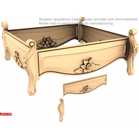 Classic style table with carvings