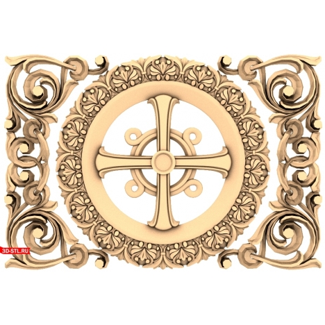 Elegant Renaissance - 3D decorative model in STL format for CNC