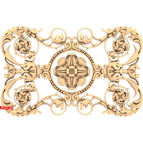 Luxurious Ornament - 3D model for CNC