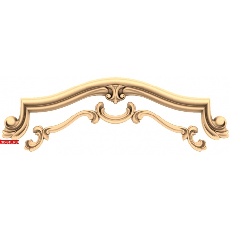 Elegant decor for milling - 3D STL model