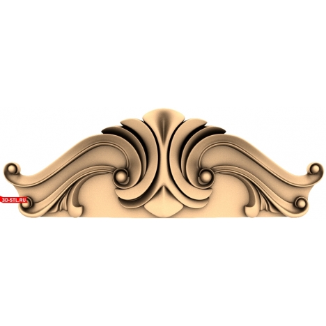 Art Nouveau Decor - 3D model in STL format for CNC